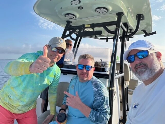 Baron & Budd team on a boat