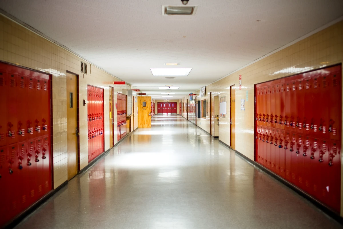 School hallway in Louisiana