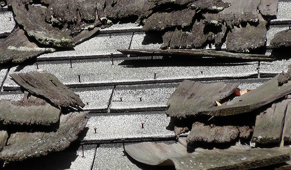 Asbestos shingles